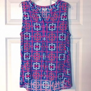 Crown & Ivy blouse top sz L